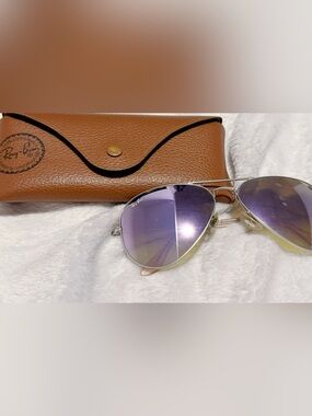 Ray Ban Mirror Aviator Sunglasses